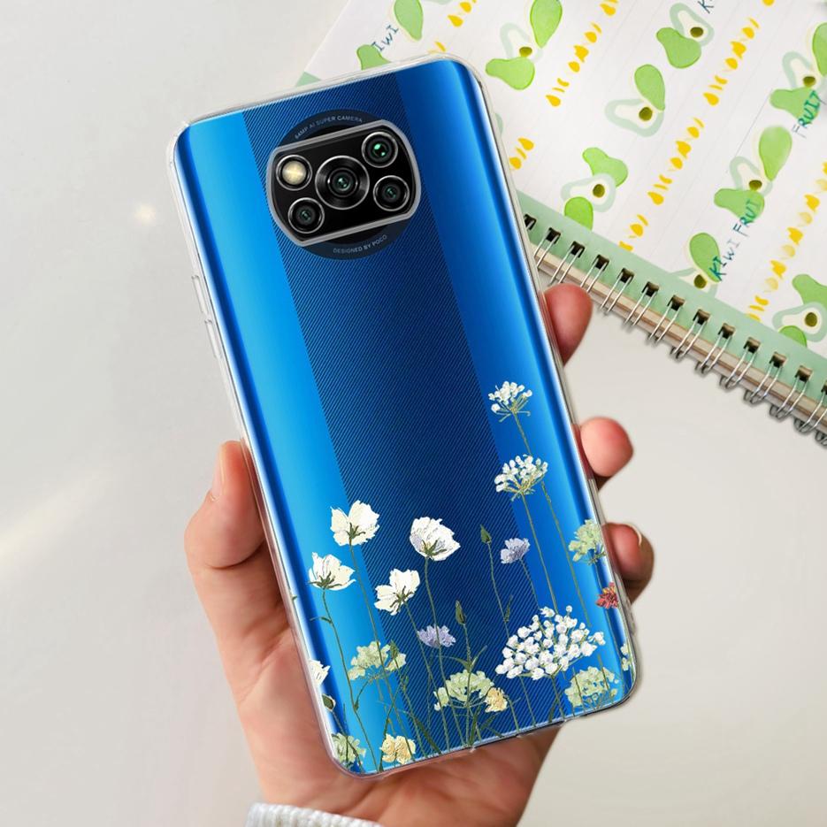 För Xiaomi Poco X3 Pro Fodral Ny Mode Målat Skydd Genomskinligt Silikon Mjukt TPU Telefonfodral För Xiaomi Poco X3 NFC PocoX3 Pro Skal