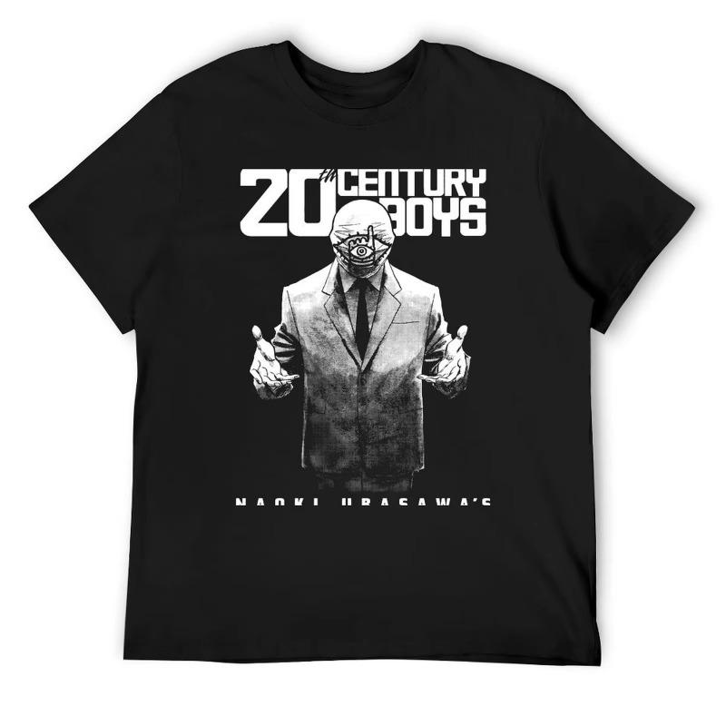 

Trends Summer Cosplay Neutral Black and White Naoki Urasawa s 20th Century Boys Anime Unisex Tshirt T-Shirt Soft All Sizes Tee S