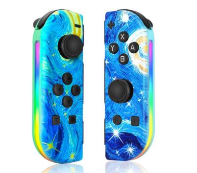 For Switch Joy-Con Controller with RGB Light, Wake-Up Vibration, Gyro Motion Control, Bluetooth Wireless Gamepad