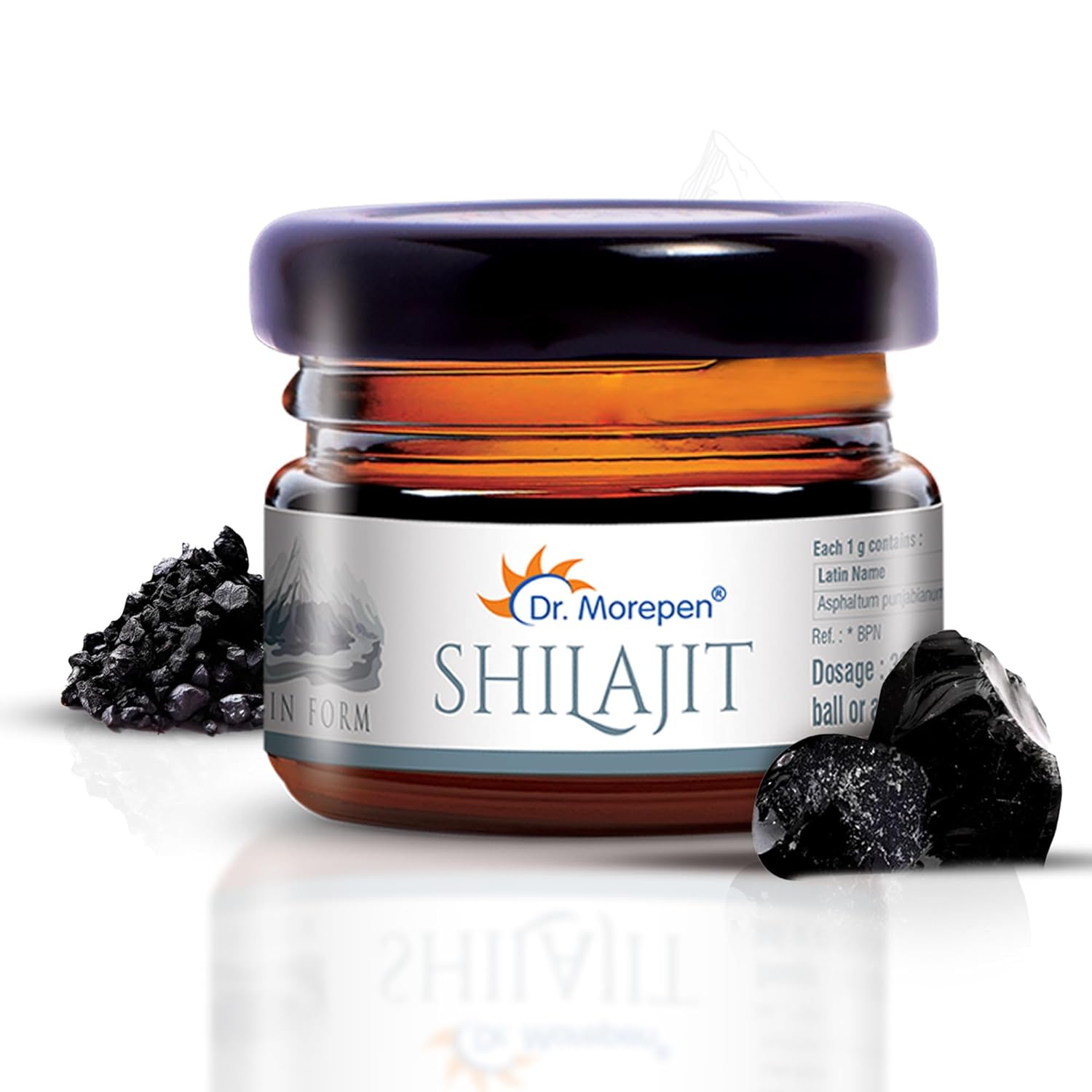 

Dr. Morepen Shilajit Resin Pure Himalayan Extract For Daily Wellness Support Natural Clean Formula Pack Of 1 15 g
