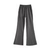 American-Style High Waist Flared Sweatpants for Women - Autumn/Winter Casual Slim Fit Long Pants
