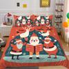 3D Christmas Printing Bed Set Cover King Size Polyester Bedding Set Boy Kid High Quality Bed Clothes