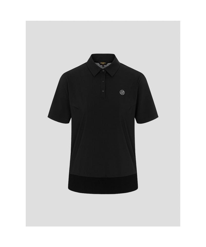 BEANPOLE GOLF [B_Under] Women'S Woven Mix Short Sleeve Pullover - Black