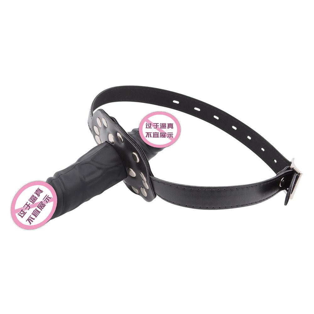 SM Double-Headed Silicone Dildos Ball Gag Deep Throat Penis Mouth Ball Couple Sexy Sex Product Gay Female Slave Training