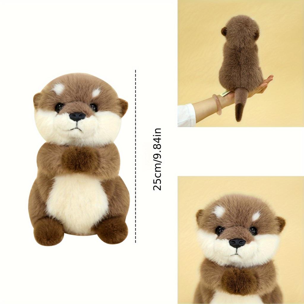 [Lindo Peluche de Nutria] Lindo Peluche de Felpa con Forma de Nutria | Regalo para Novia, Animales de Peluche para Niñas, Figuras de Peluche, Nutria de Peluche,