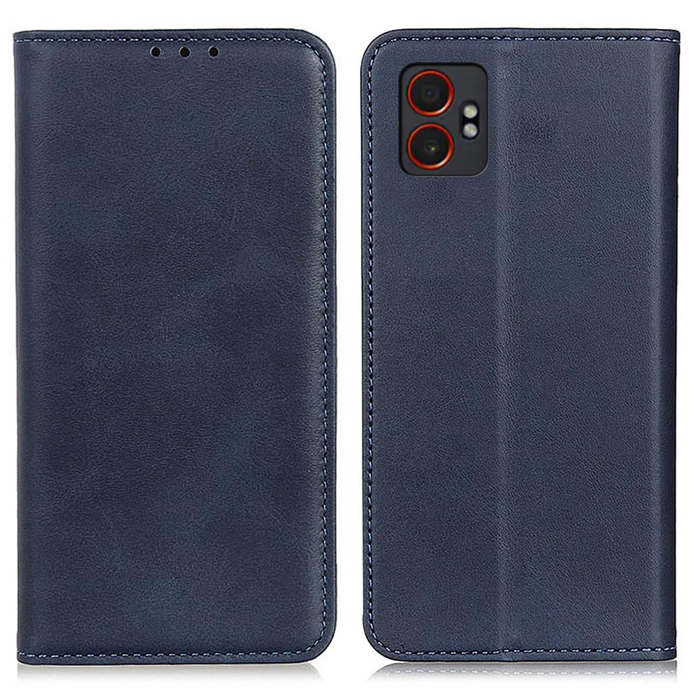 Für Samsung Galaxy XCover7 Pro Hülle Spaltleder Klappbrieftasche Handyhülle