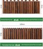 Outdoor Anticorrosive Wooden Garden Fence for Flower Beds and Decoration