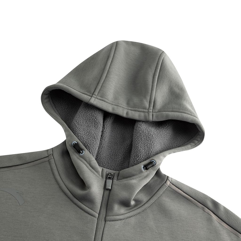 Anta Training Series 2025 Winter Mens Knitted Sports Jacket Men Jackets Dusty-Gray 952547701-2