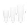 3pcs Refillable Bottle 30/60/100ml Lotion Container Squeeze Tube Empty Bottle Portable Travel Shampoo Skin Care Product Bottle
