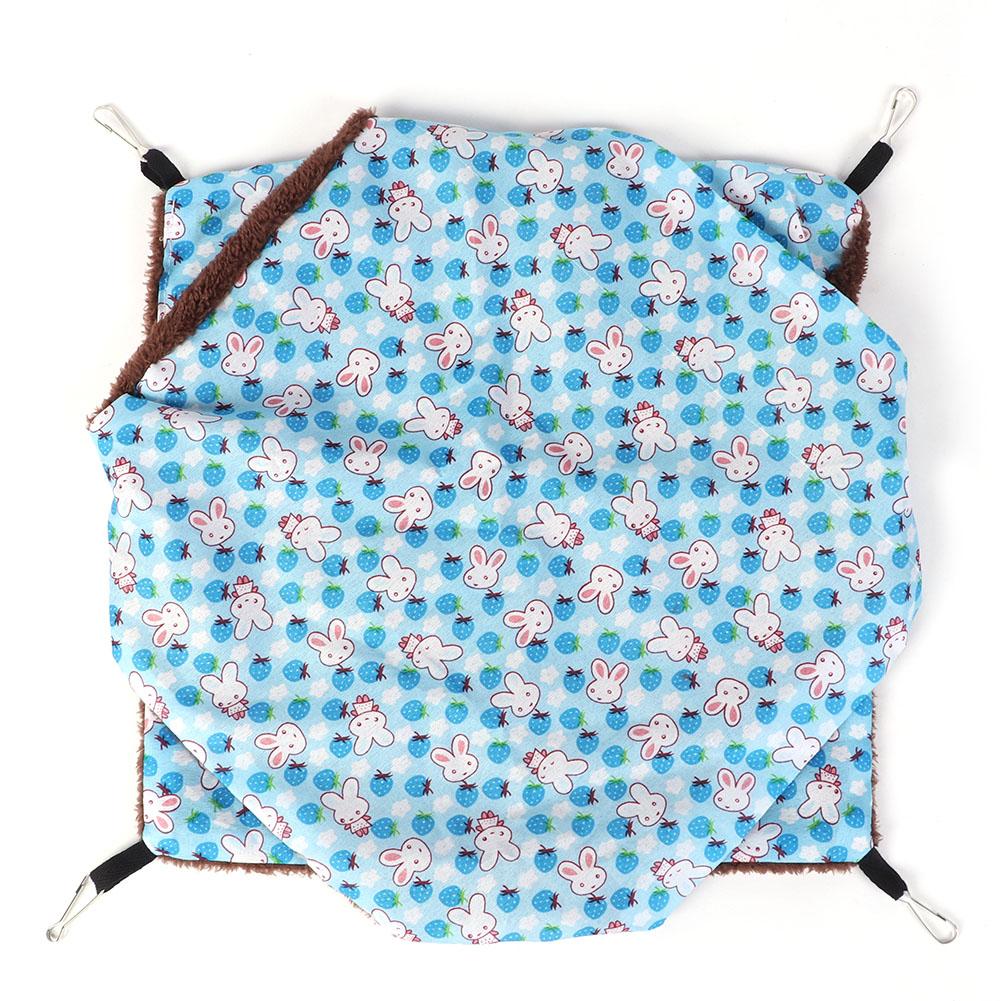 Zweischichtige Zwischenlage Kleine Haustier Hängematte Nest Hängendes Schlafbett für Hamster Eichhörnchen