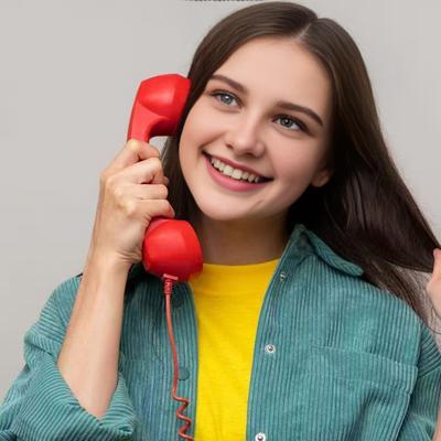 Retro Słuchawka Telefoniczna Mikrofon Głośnik Uniwersalny Stary Telefon Komórkowy Smartfon Odbiornik Słuchawka Telefoniczna z Type-C 3,5MM