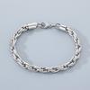 6mm Rope Chain Bracelet for Men - Stainless Steel 304 - KB203612
