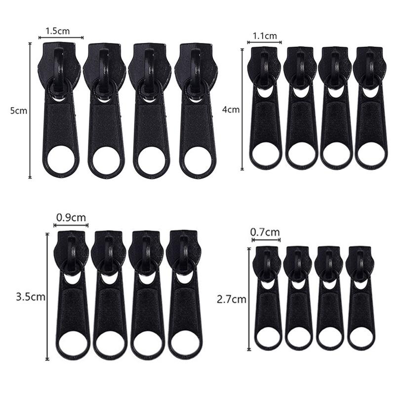 3# 5# 8# 10# Zipper Head Zipper Repair Kit Easy Fix Zipper Slider Head Puller Closure Universal Replacement Broken Wearable