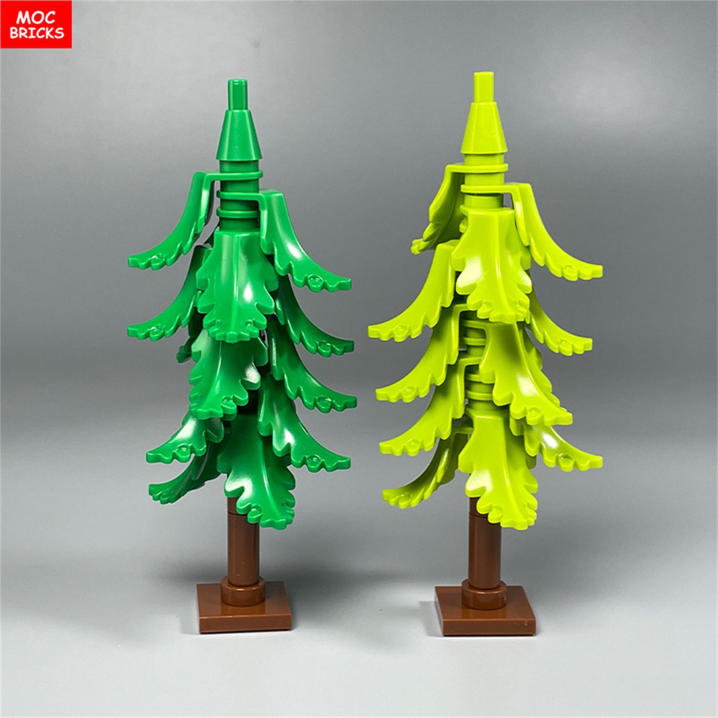 

DIY Build Bricks Plant Winter Tree Model Forest Bush Pine Constructing Block City Street House Cottage Scene Decoration Kid Toy Present