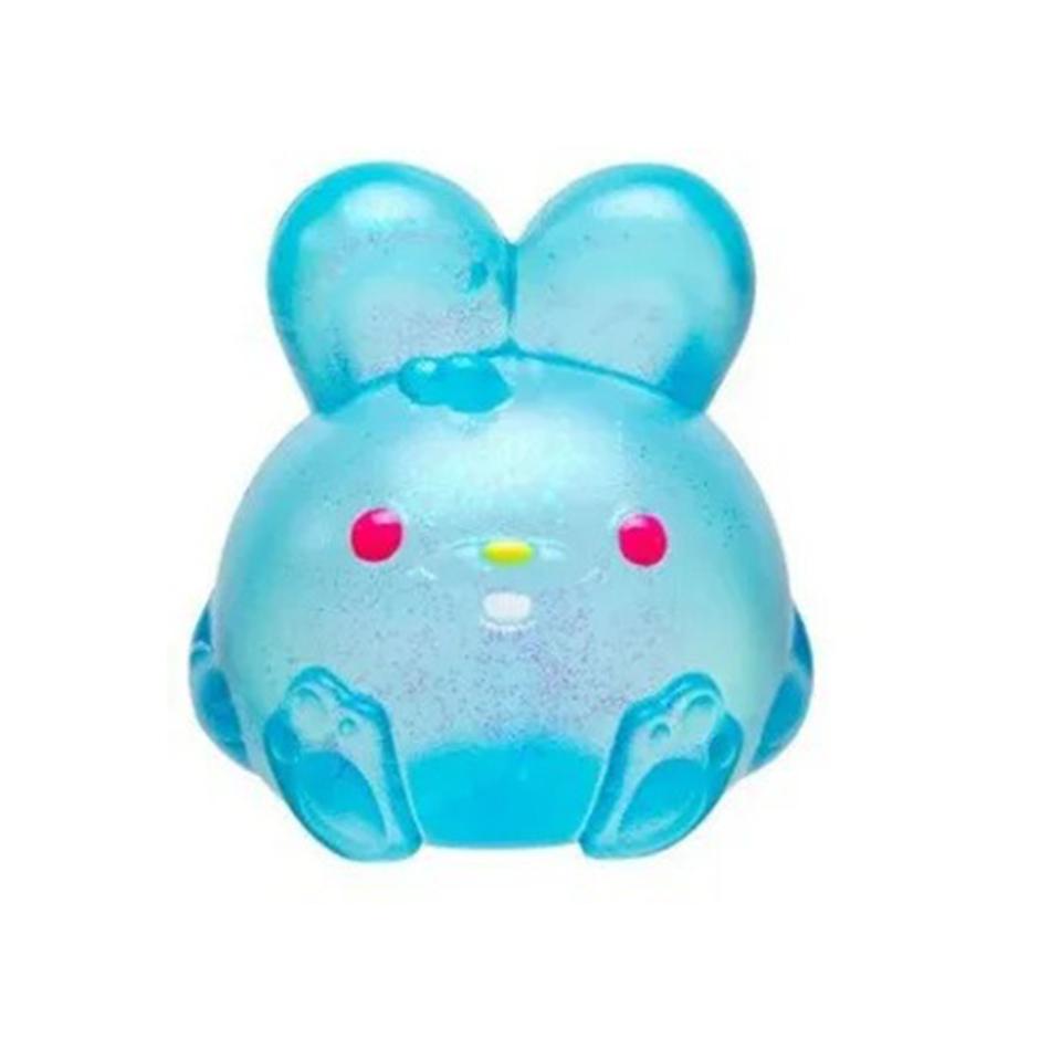Bestseller Nee-Doh Jelly Rabbit Squishy, Cube Slow Rebound Sensory Squeeze Toy, Stress Relief Vent Toy For Kids, Red/Purple/Blue