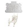 Christmas Sleigh Deer Silicone Molds for Art Craft, Silicone Epoxy Resin Mould for Epoxy Resin, Gypsum Ornament