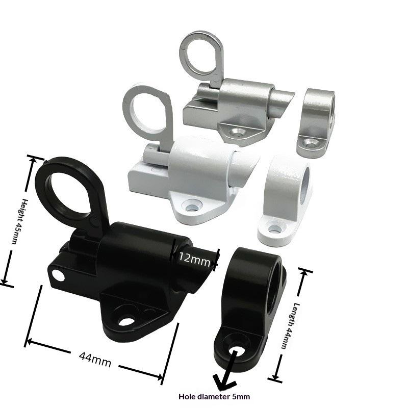 Automatic Aluminum Alloy Spring Latch Self Closing Slide Bolt Door Window Security Pull Ring Gate Latch Lock
