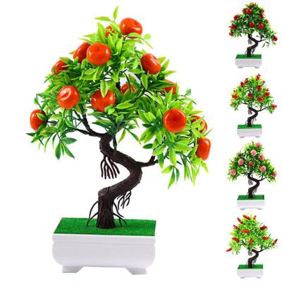 1 stuks Kunstbloem Fruitboom Miniascape Restaurant Huis Tafel Bonsai Decor