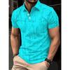 Summer Men's Short-Sleeved Polo Shirt Street Casual Fashion Comfortable Breathable 3D Pattern Print