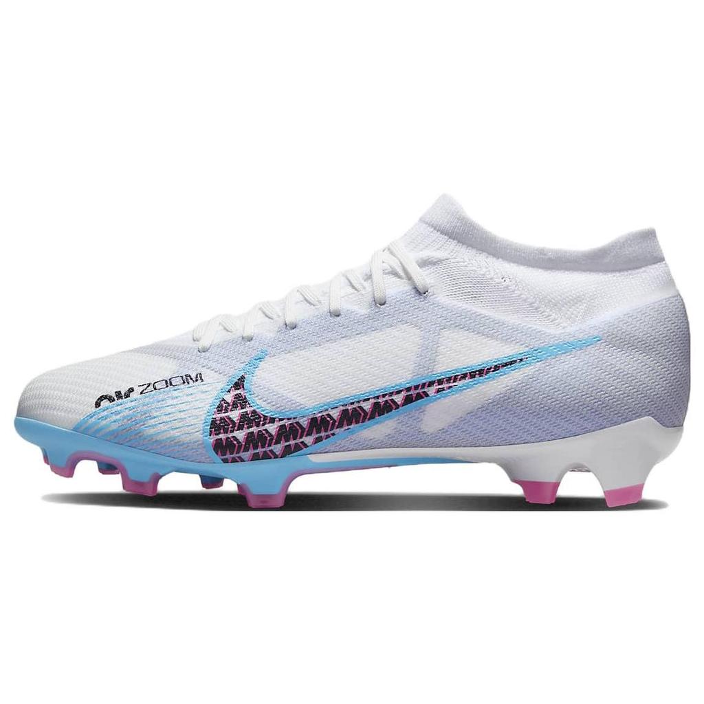 Nike Zoom Mercurial Vapor 15 Pro FG Blast Pack Unisex Sneakers White Pink-Blast Indigo-Haze DJ5603-146