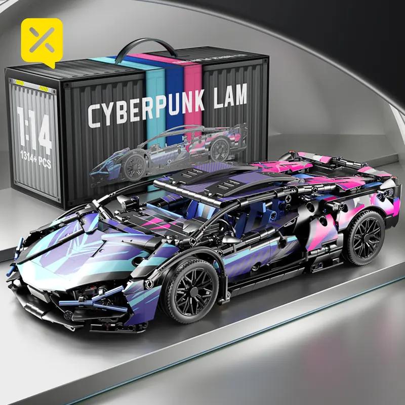 ToylinX Blocuri Tehnice de Construcție Mașină de Curse Sport Viteză Model Vehicul Oraș Mecanic Super Cărămizi Jucării Puzzle Cadou pentru Adulți