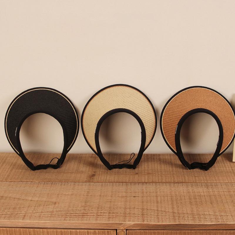 Barn Pojkar och Flickor Halmhatt Solskyddsmössa UV-skydd Tom topphatt