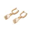 1 Pair Fashion Hollow Bottle Dangle Earrings for Women Cubic Zirconia Jewelry Daily Wedding Party Accessories