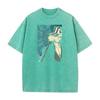 Anime BLEACH Urahara Kisuke Graphic T Shirt Men Women Short Sleeve Clothing Casual Cotton Tshirt Washed T-shirt Harajuku Tops