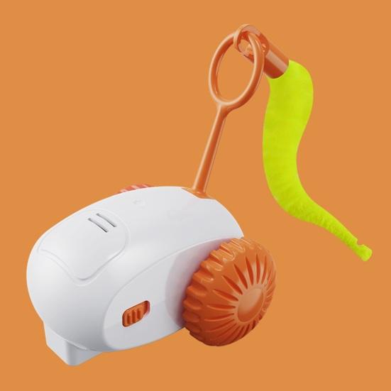 Turbo Tail Cat Toy Interactive Cat Mouse Toy USB Rechargeable Automatic Moving Teaser Toy for Indoor Cats