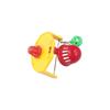 Random Color Bird Cage Mirror with Bell Hanging Parrot Basketball Toy  Parakeet