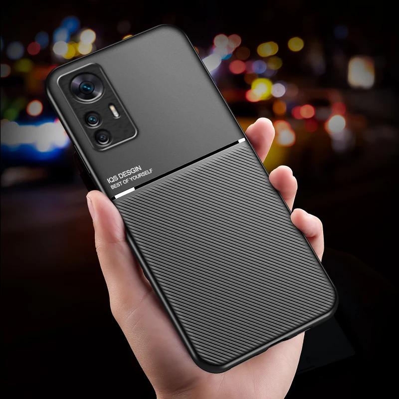For Xiaomi 12T Pro Case Car Magnetic Leather Cover Soft Frame Funda On For Xiaomi 12T Pro Xiaomi12T Pro Phone Cases Capa