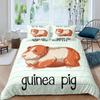 Yellow Maple Leaf French Bulldog Microfiber Bedroom Comforter Cover with Pillowcases Lovely Pet Dog Bed Sets for Girl Boy Teen