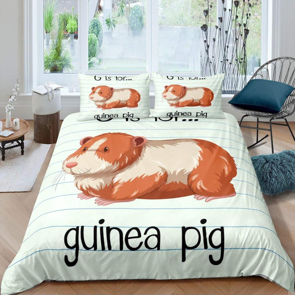 Yellow Maple Leaf French Bulldog Microfiber Bedroom Comforter Cover with Pillowcases Lovely Pet Dog Bed Sets for Girl Boy Teen