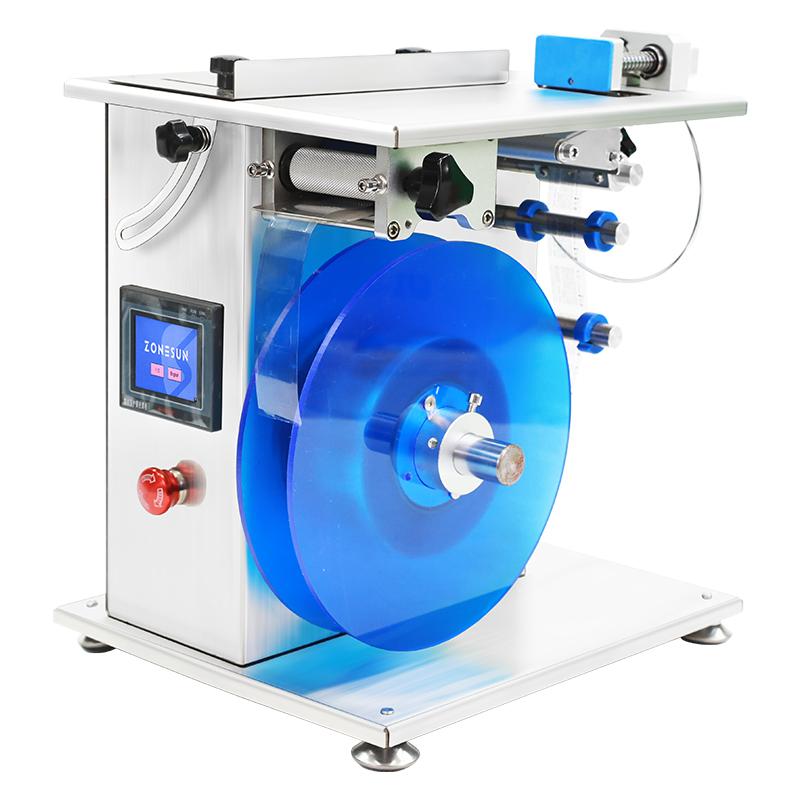 ZONESUN ZS-TB90B Automatic Right Angle Labeling Machine for Tamper-Evident Box & Bottle Corner Sealing 110 volts