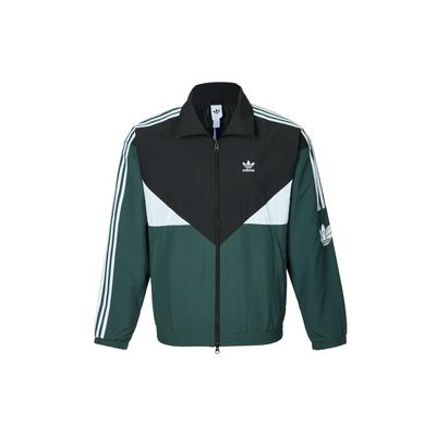 Originals Gender Neutral SS25 Trefoil Collection Fashion Comfortable Versatile Soft Jacket Unisex Jacket Black Green White KC3115