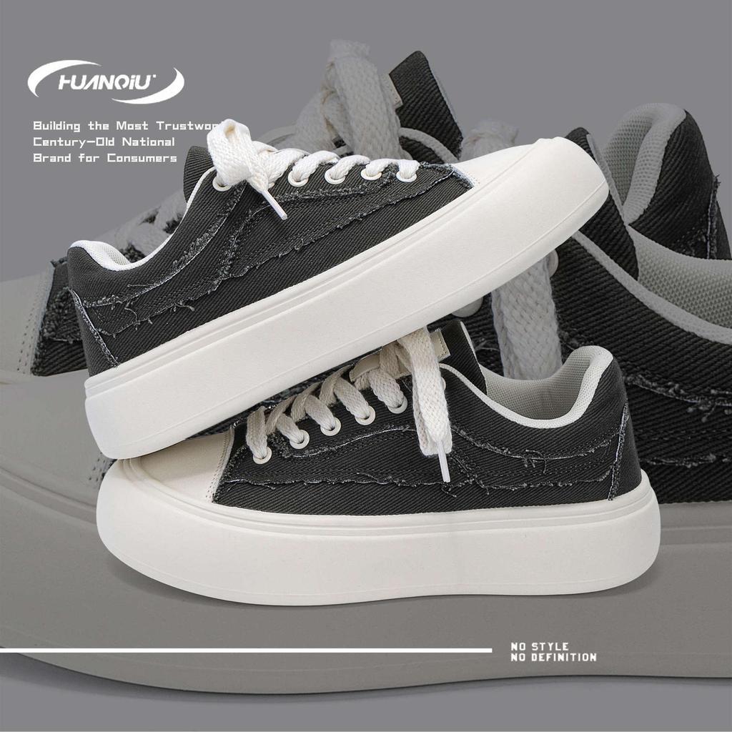 Global trend casual board shoes for men ZHQ68306 summer men's shoes versatile thick-soled men's lightweight canvas shoes for men