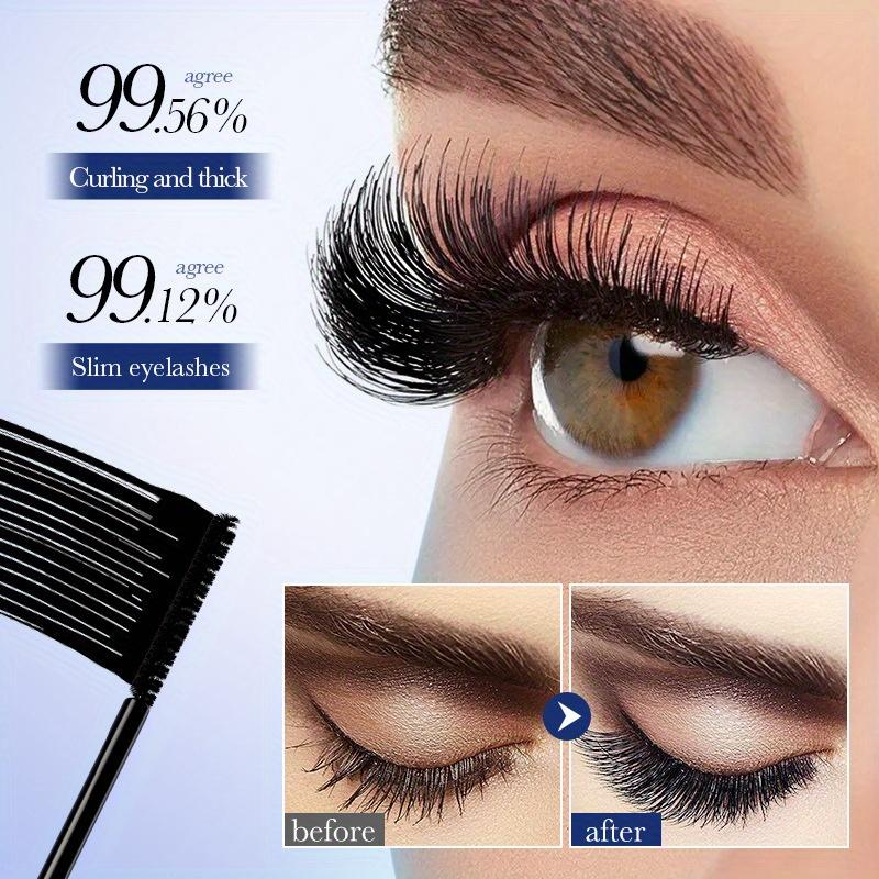 Wischfest Wasserdicht Mascara Lang Haltend Volumenverleihend Verlängernd Schwunggebend Wimpernverstärker für Atemberaubende Augen