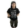 Oversized Cotton Graphic Tee Women Men - Plus Size Loose Fit Short Sleeve T-Shirt In Black White Streetwear Style