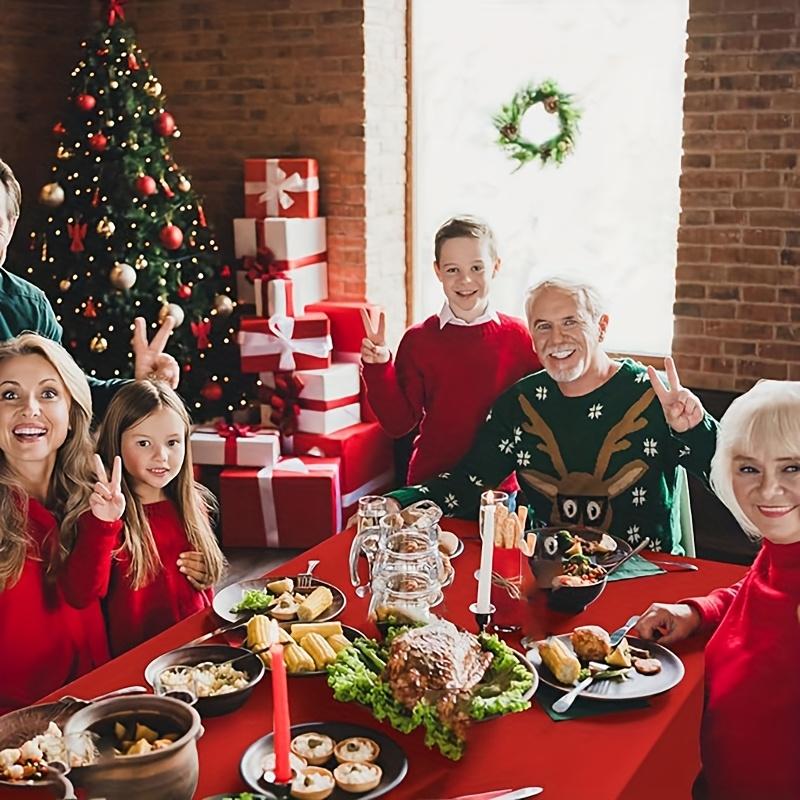 6 Pack Disposable Plastic Tablecloths for Parties, Weddings, Birthdays, Christmas, Anniversaries| Durable Machine-Made Buffet Table Coverings