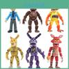 Vibrantes 6 peças Fnaf Five Nights At Freddy's Figuras de Ação Luminosas para Crianças