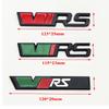 3d Metal RS Logo VRS Car Front Grill Emblem Rear Trunk Badge for Skoda VRS Octavia 1 2 3 Rapid Kodiaq Karoq Fabia Kamiq Superb EH4