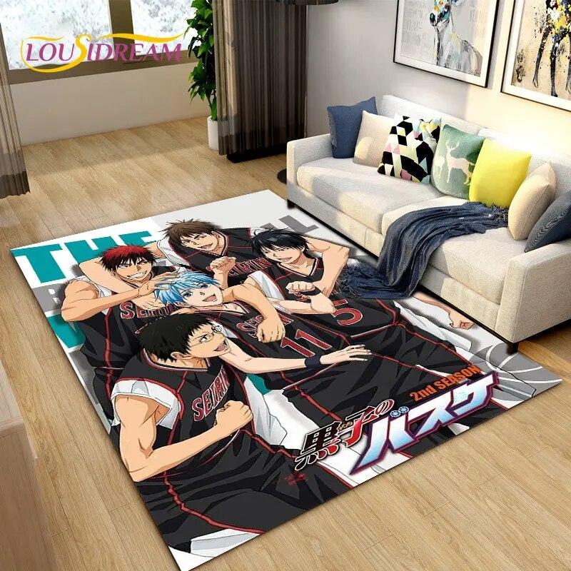 Dywan z motywem koszykówki Kuroko, dywanik do salonu, sypialni, sofy, dekoracja, antypoślizgowa mata podłogowa dla dzieci