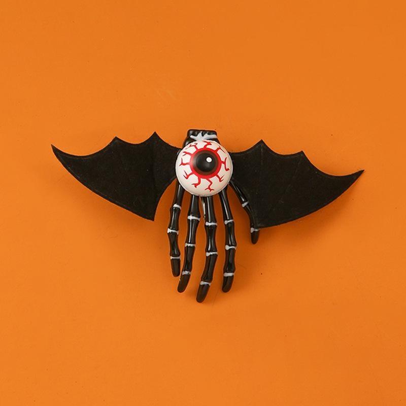 Skeleton Hand Hairpin Female Personality New Trend Genjuku Wind Net Red Hair Card Halloween Ghost Claw Edge Clip Bat Eye Hairpin