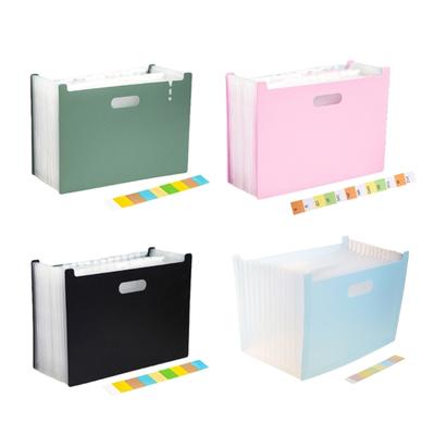 A4 Accordion Folder Clear Index Labels Expanding Document Folder File Organizer Desk Management for Office File Cabinet