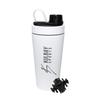 Kulbay Sports STEEL Insulated 650ml Stainless Protein Shaker Vacuum Bottle Measurement 18oz (Approx. 500ml) Ball Included