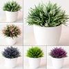 Artificial Pot Plant Bonsai Stimulation Grass Fake Leaf Home Decoration Ornament