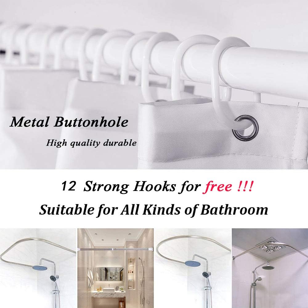 Warcraft Deck Jet Fighter Shower Curtain for Military Fans Bathroom,Warship Plane Coast Fabric Shower Curtains 72x72inch,Durable and Washable with 12