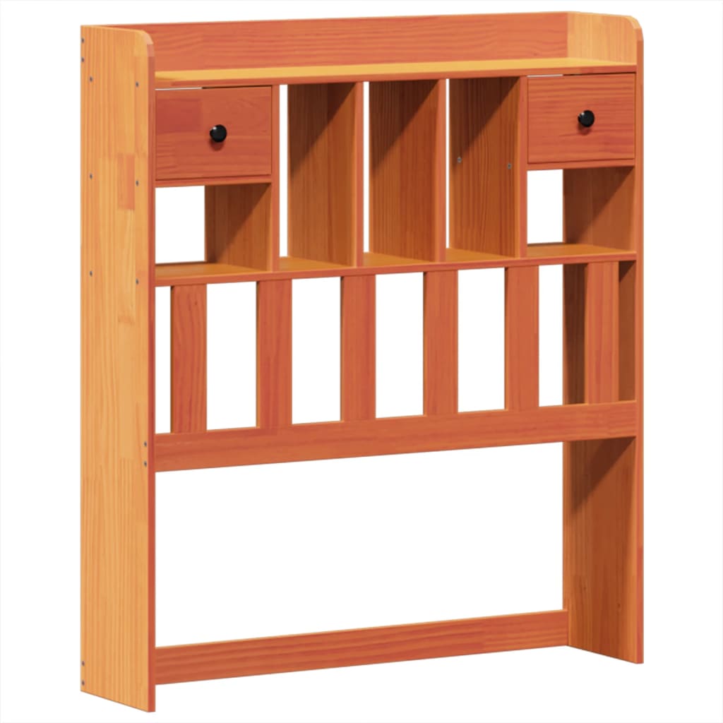 Solid Wood Bed without Mattress Wax Brown 75 x 190 cm Pine Wood