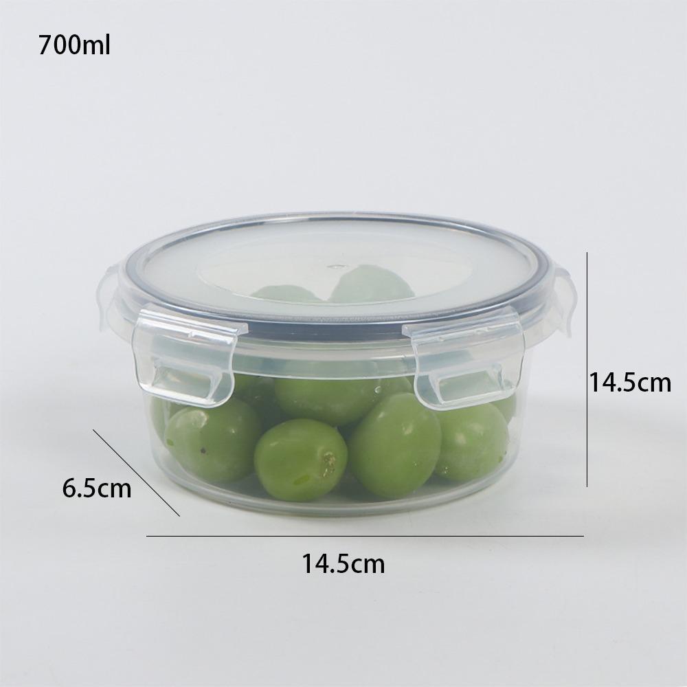 

Fresh-keeping Cover Food Storage Containers Microwave Safe Meal Prep Containers Kitchen Use 700ml
