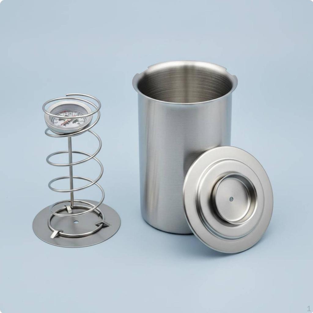 Protein Press Stainless Steel Hams Meat Former for Home Cooks Cup Lid Barrel